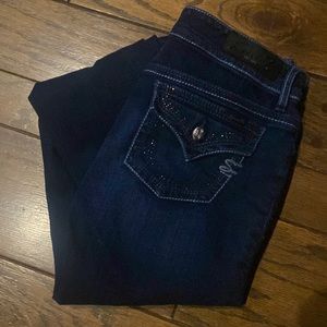 Seven embellished pocket dark jeans size 8